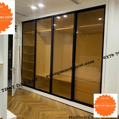 Tủ áo quần gỗ lộng kính MS22303