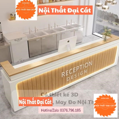 Quầy bar pha chế trà sữa đẹp QB007