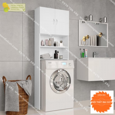 Tủ để đồ trên máy giặt phòng wc TPT018