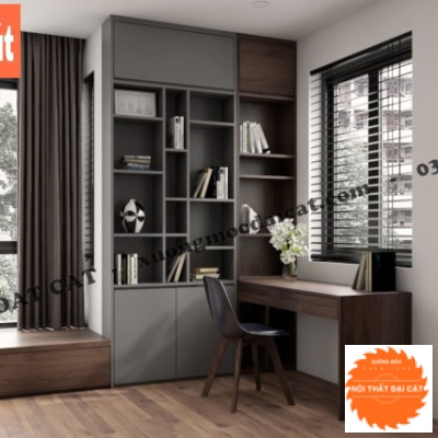 Bục ghế ngồi cạnh cửa sổ phòng làm việc BG051
