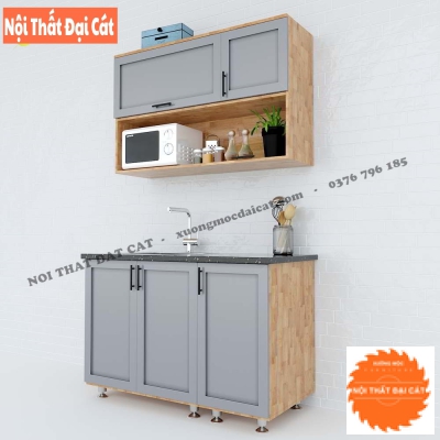 Tủ bếp mini gỗ công nghiệp TBMN002