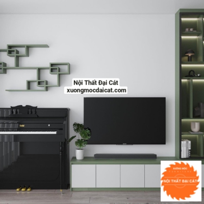 Kệ tivi kết hợp kệ trang trí KTV327