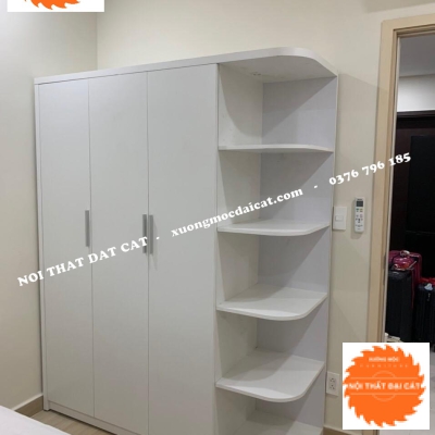 Tủ áo quần full trắng MS22179
