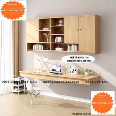 Bàn làm việc gỗ treo tường BLV100