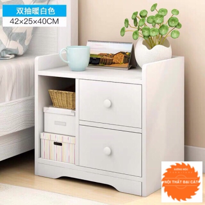 Tab đầu giường trắng T010