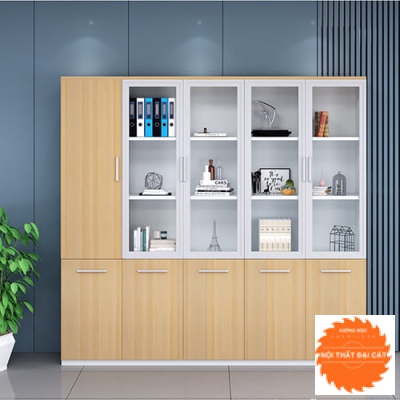 Tủ tài liệu văn phòng gỗ THS052