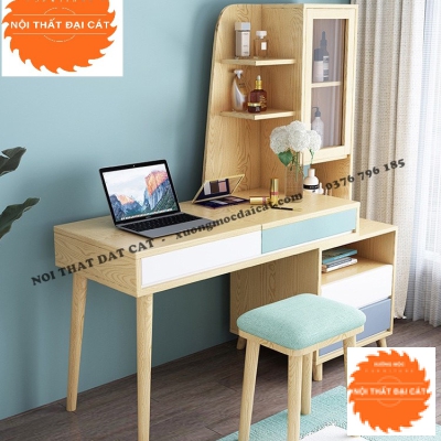 Bàn trang điểm thiết kế kèm kệ BTĐ106