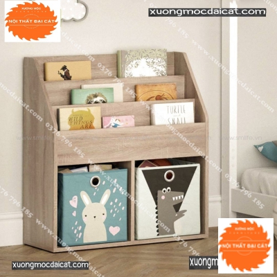 Kệ sách gỗ công nghiệp cho bé KSTE003