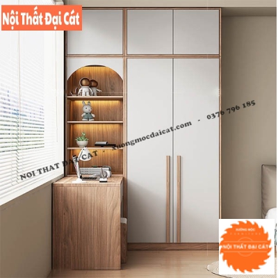 Tủ áo quần kết hợp bàn làm việc TA152
