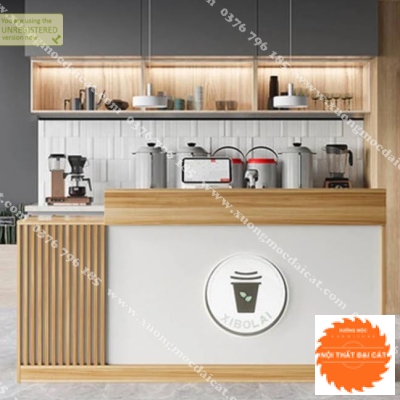 Quầy thu ngân tiệm cafe đẹp QTN024