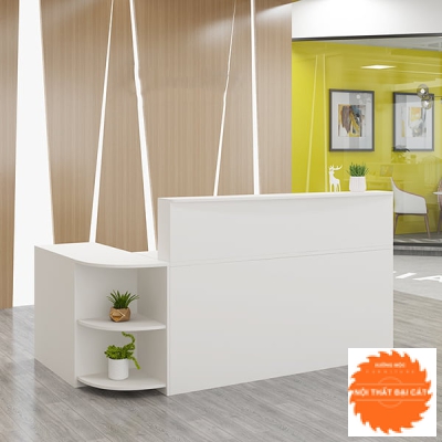 Quầy lễ tân bằng gỗ thiết kế đẹp QLT035