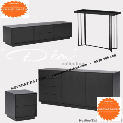 Kệ tivi tone đen KTV330