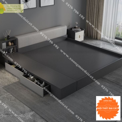Giường ngủ dáng bệt cho phòng ngủ G086