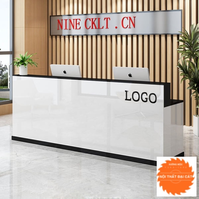 Quầy lễ tân thiết kế ấn tượng QLT036