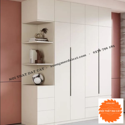 Tủ áo quần thiết kế kèm kệ TA446