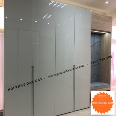 Tủ áo quần tone xanh MS22325