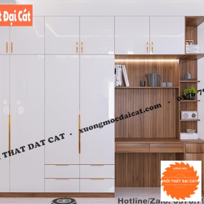 Tủ áo quần kết hợp bàn làm việc MS22329