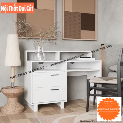 Bàn làm việc tại nhà nhỏ gọn bằng gỗ BLV125