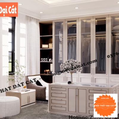 Tủ áo quần gỗ tân cổ điển MS22333