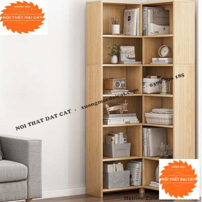 Kệ sách hình chữ V để góc tường KS155