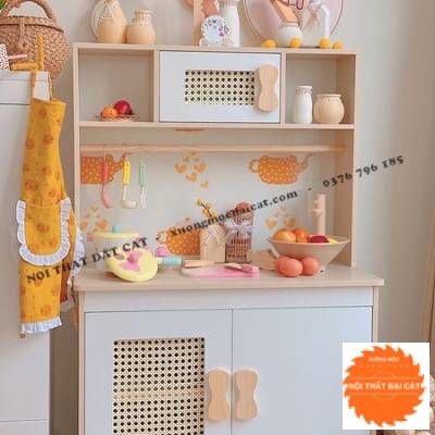 Kệ - tủ đồ chơi nhà bếp cho bé KĐC025