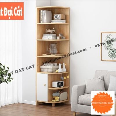 Kệ sách trang trí góc tường KS208