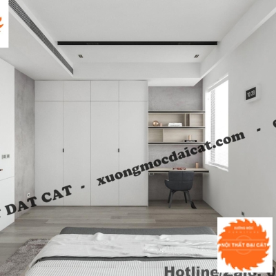 Tủ áo quần kết hợp bàn làm việc MS22341