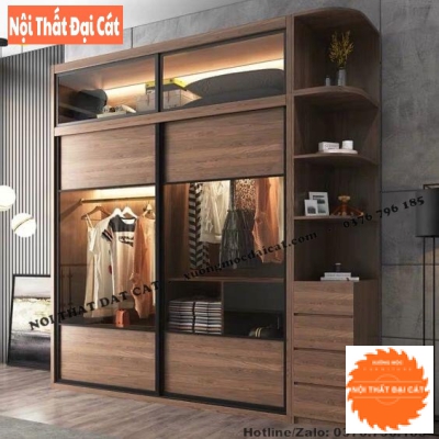 Tủ áo quần gỗ thiết kế đẹp MS22353