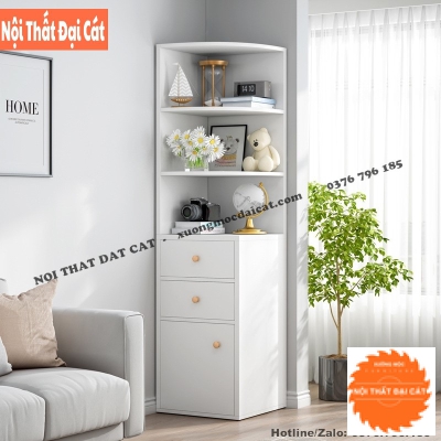 Kệ sách - kệ để đồ góc tường phòng khách KS156