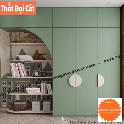 Tủ áo quần kèm kệ cho bé MS0005