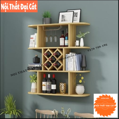 Kệ rượu trang trí treo tường TR077
