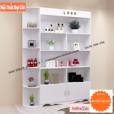 Kệ tủ trưng bày trang trí bằng gỗ KG048