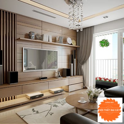 Vách ốp kệ tivi VO018
