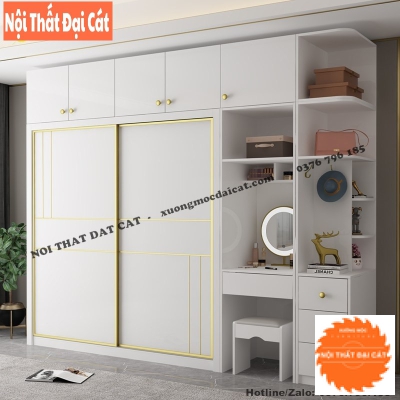 Tủ áo quần tone trắng hiện đại MS22361