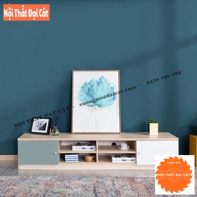 Kệ tivi gỗ phối màu đẹp KTV378