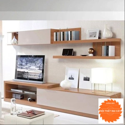 Kệ tivi - kệ trang trí bằng gỗ công nghiệp KTV032