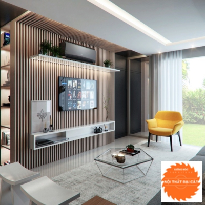 Vách ốp kệ tivi VO019