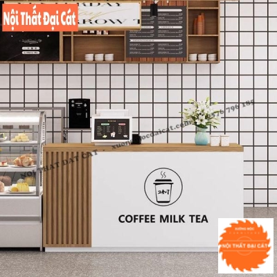 Quầy coffee milk tea đẹp nhỏ gọn QB014