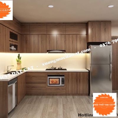 Tủ bếp gỗ công nghiệp MDF MS0033