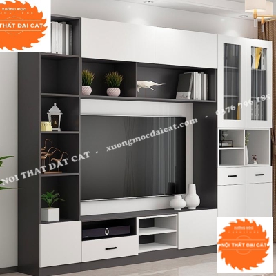 Kệ tivi kết hợp hiện đại đẹp KKH079