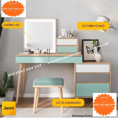 Bàn trang điểm phong cách trẻ trung BTĐ107