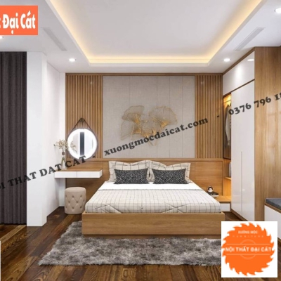 Vách ốp đầu giường gỗ VOĐG029