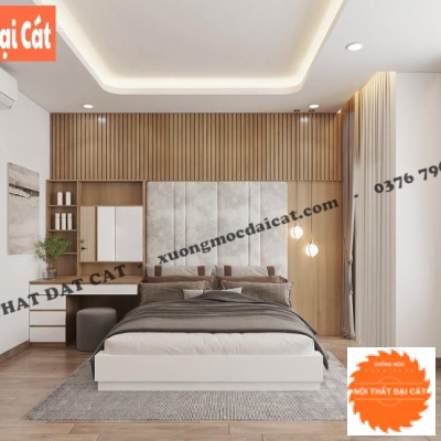 Vách ốp đầu giường hiện đại VOĐG030