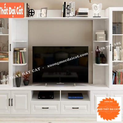 Kệ tivi kết hợp kệ tân cổ điển KKH082