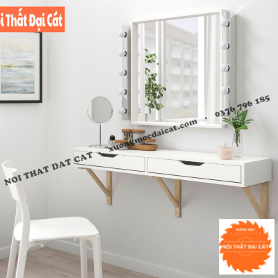 Bàn trang điểm gỗ treo tường BTĐ119