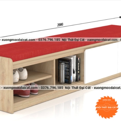 Băng ghế đọc sách gỗ đa năng BG063