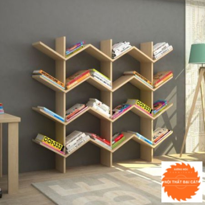 Kệ sách gỗ thiết kế hình cây KS094