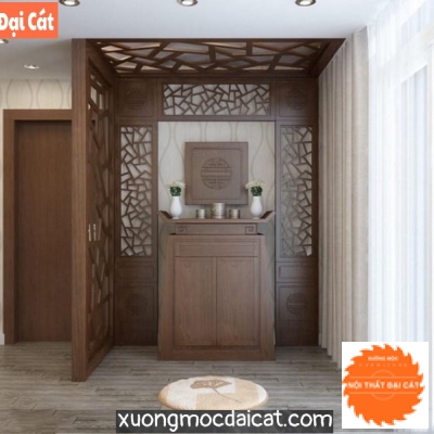 Tủ thờ gỗ cho căn hộ BT008