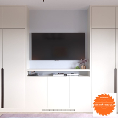Tủ áo quần hiện đại kết hợp kệ tivi TA107