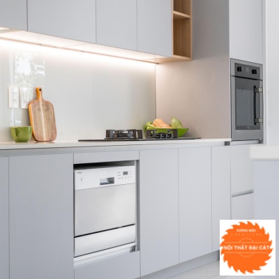Tủ bếp gỗ công nghiệp chữ I TB0096